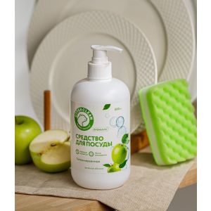 Гель для мытья посуды OTTERCLEAN «Премиум»,зеленое яблоко, 500 мл.