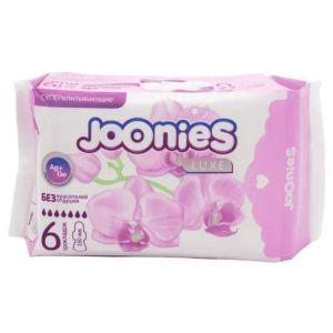 JOONIES LUXE Прокладки женские одноразовые супервпитывающие, 6 шт.