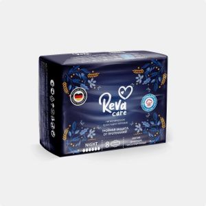 Гигиенические прокладки Reva Care Night, 8 шт