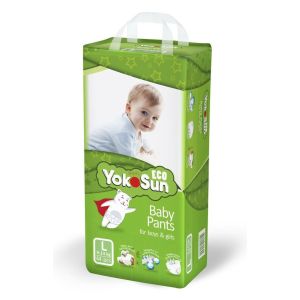 Подгузники-трусики детскиеYokoSun Eco, L (9-14 кг), 44 шт.