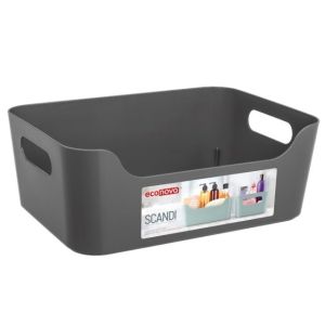 КОРЗИНКА УНИВЕРСАЛЬНАЯ «SCANDI», 340Х240Х140 ММ, 10Л (Серый)