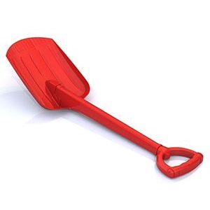 Нордпласт Лопата 70 см красная