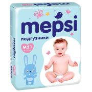 Подгузники детские MEPSI, M (6-11кг), 21 шт.