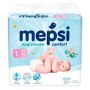 Подгузники детские MEPSI, NB (до 6кг), 90 шт.