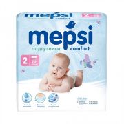 Подгузники детские MEPSI, S (4-9кг), 72 шт.