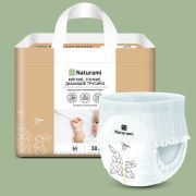 Подгузники-трусики Naturami M, 6-11 кг 38 шт.  (SUPER впитывание - сухие за 30 секунд)