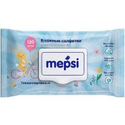 Салфетки влажные гипоаллергенные детские MEPSI, 120 шт.