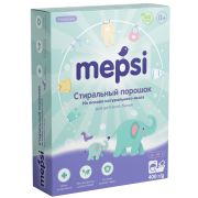 Порошок стиральный для детского белья MEPSI, на основе натурального мыла, гипоаллергенный, 400 гр.