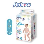 Подгузники-трусики детские Anhow, L (9-14кг ), 54 шт