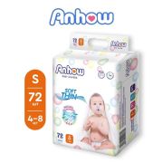 Подгузники детские Anhow, S (4-8кг), 72 шт