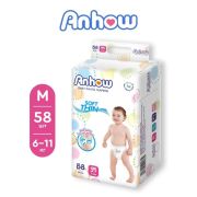 Подгузники-трусики детские Anhow, M (6-11кг), 58 шт