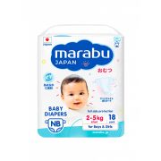 Подгузники детские MARABU, NB (2-5 кг), 18 шт