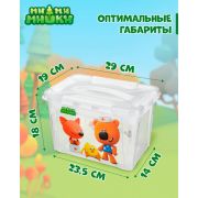 КОРОБКА ДЛЯ АПТЕЧКИ СО ВСТАВКОЙ И ДЕКОРОМ МИ-МИ-МИШКИ, 290х190х180ММ, 6,65Л (Белый)