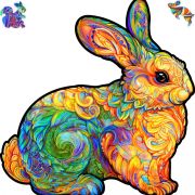 Пазлы деревянные UNIDRAGON Милый Кролик 100 pcs