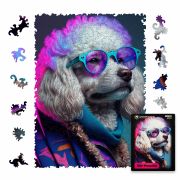 Пазлы деревянные UNIDRAGON Pop-Art GlowUp Сэр Пудель 250 pcs