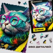 Пазлы деревянные UNIDRAGON Pop-Art GlowUp Критикэт 250 pcs