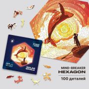 Пазлы деревянные UNIDRAGON Солнечный Кит 100 pcs