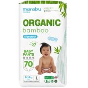 Подгузники-трусики Organic Bamboo Giga pack MARABU, L (9-14 кг), 70 шт