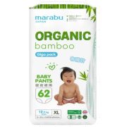 Подгузники-трусики Organic Bamboo Giga pack MARABU, XL (12+ кг), 62 шт
