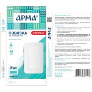 Пластырь госпитальный АРМА №25  60*100мм/12 упак/300 шт