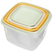 КОМПЛЕКТ КОНТЕЙНЕРОВ ДЛЯ ПРОДУКТОВ CLEVER 4ШТ, 0,25Л + 0,45Л + 0,75Л + 1,2Л (Микс 1)