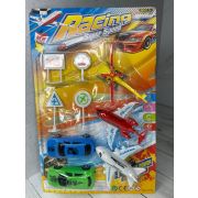 Игровой набор (дорожные знаки, машины, самолёты) 3+