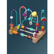 Логическая игра, счеты, дерево металл