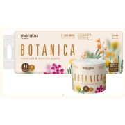 Бумага туалетная в рулоне MARABU Botanica, 3-х слойная, лист 200х100 мм, 44 м/рулон, // 10 рул в упаковке