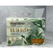 Салфетки бумажные MARABU Botanica с крем эффектом в мягкой упаковке,3 слоя, спайка 3 штуки по 120шт