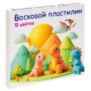 Пластилин для детской лепки «Восковой пластилин 12 цветов»