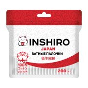 Ватные палочки  INSHIRO 200 шт.(пакет)