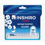 Ватные палочки  INSHIRO 100 шт.(пакет)