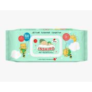 Салфетки влажные детские INSHIRO экстракт алоэ и витамина  Е  60шт/упак.
