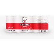 Бумага туалетная INSHIRO SilkFlower 3-х сл.10шт 25 м с точечным тиснением