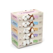 Салфетки в коробке INSHIRO Cotton 2-х. сл.белые (150 шт.) РАЗМЕР ЛИСТА 19*19 СМ//продажа кратно 5