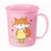 КРУЖКА ДЕТСКАЯ С ДЕКОРОМ 0,18Л (розовый)