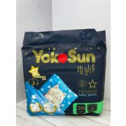 Подгузники-трусики Ночные для детей YokoSun Premium, размер M (6-10 кг), 22 шт