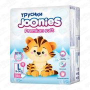 JOONIES Premium Soft Подгузники-трусики, размер L (9-14 кг), МИНИПАК 18 шт