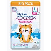 JOONIES Premium Soft Подгузники-трусики, размер L (9-14 кг), MEGA PACK 56 шт.