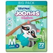 JOONIES Comfort+ Подгузники-трусики, размер M (6-11 кг), BIG PACK 72 шт