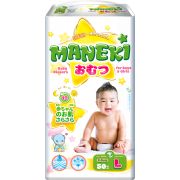 Подгузники детские одноразовые «MANEKI», размер L, 9-14 кг, 50 шт