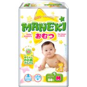 Подгузники детские одноразовые «MANEKI», размер M, 6-11 кг, 58 шт