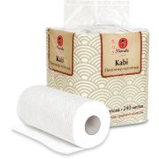 Полотенца бумажные «Maneki» Kabi 2 слоя, 60 л., белые, 4 рул/уп
