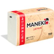 Салфетки бумажные «Maneki» KABI, 2 слоя, белые, 150 шт/ кратно 6