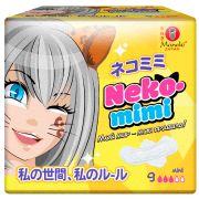 Прокладки гигиенические женские Maneki, мини, серия Neko-mimi, 180 мм, 9 шт