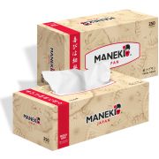 Салфетки бумажные «Maneki» KABI, 2 слоя, белые, 250 шт/ кратно 3
