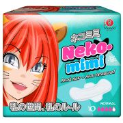 Прокладки гигиенические женские Maneki, дневные, серия Neko-mimi, 240 мм, 10 шт