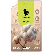 Стиральный порошок OKIRUMI, для всех типов белья, без аромата Хлопок, 1,5 кг