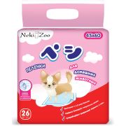 Пеленки для домашних животных «NekiZoo» гигиенич. впитывающ., одноразовые, р-р 45х60см, 26 шт./упак