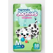 JOONIES Comfort+ Подгузники, размер M (6-11 кг), 58 шт